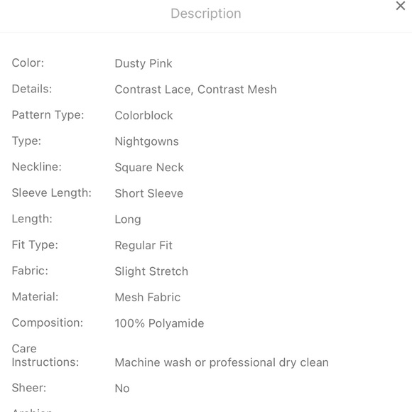 $6 NIGHTDRESS SIZE MED. $6 if bundled - Picture 6 of 8